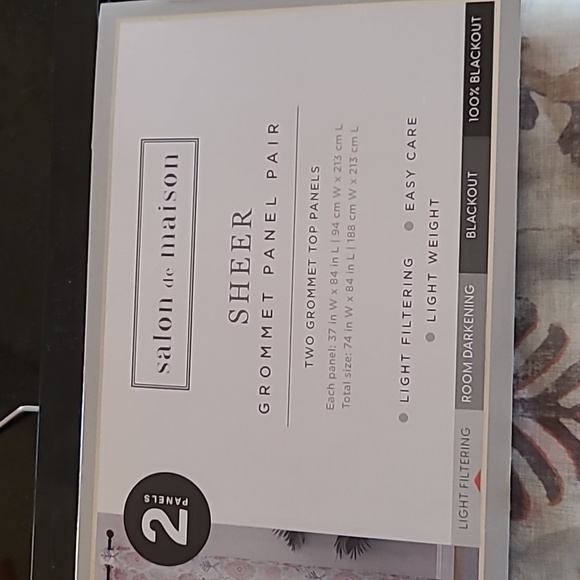 🪟Sheer Grommet Window Panels - Picture 4 of 9